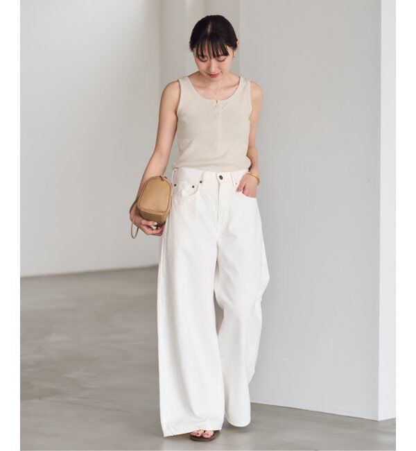 FRAMeWORK「コットンLINENテレコヘンリータンクトップ」|Tシャツ・カットソー|