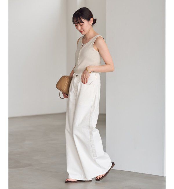 FRAMeWORK「コットンLINENテレコヘンリータンクトップ」|Tシャツ・カットソー|