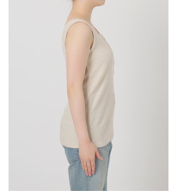 FRAMeWORK「コットンLINENテレコヘンリータンクトップ」|Tシャツ・カットソー|