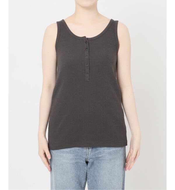 FRAMeWORK「コットンLINENテレコヘンリータンクトップ」|Tシャツ・カットソー|