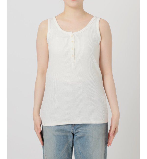 FRAMeWORK「コットンLINENテレコヘンリータンクトップ」|Tシャツ・カットソー|