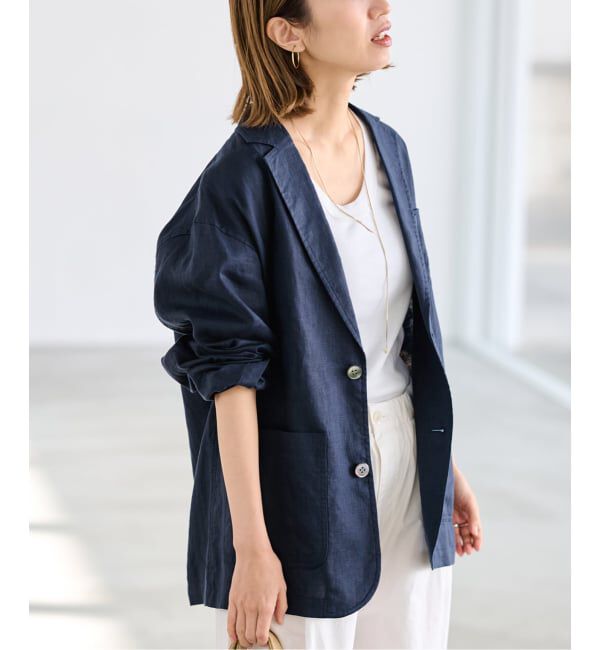 FRAMeWORK「≪予約≫ソフトリネンライトジャケット」|テーラードジャケット|