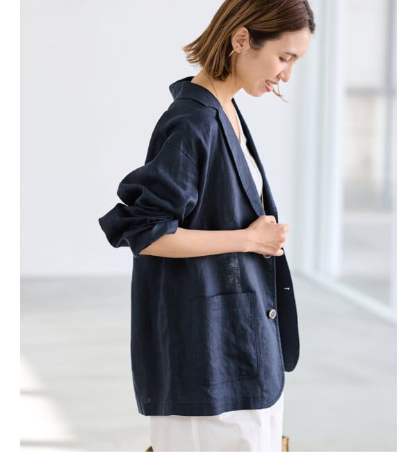 FRAMeWORK「≪予約≫ソフトリネンライトジャケット」|テーラードジャケット|