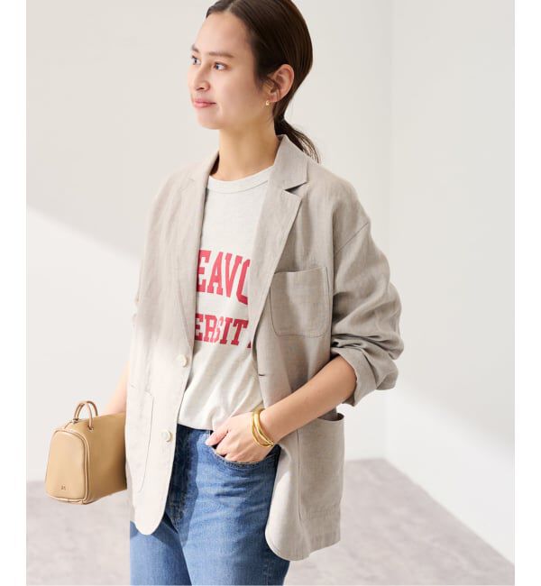 FRAMeWORK「≪予約≫ソフトリネンライトジャケット」|テーラードジャケット|