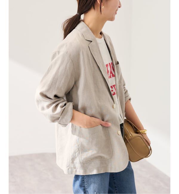 FRAMeWORK「≪予約≫ソフトリネンライトジャケット」|テーラードジャケット|