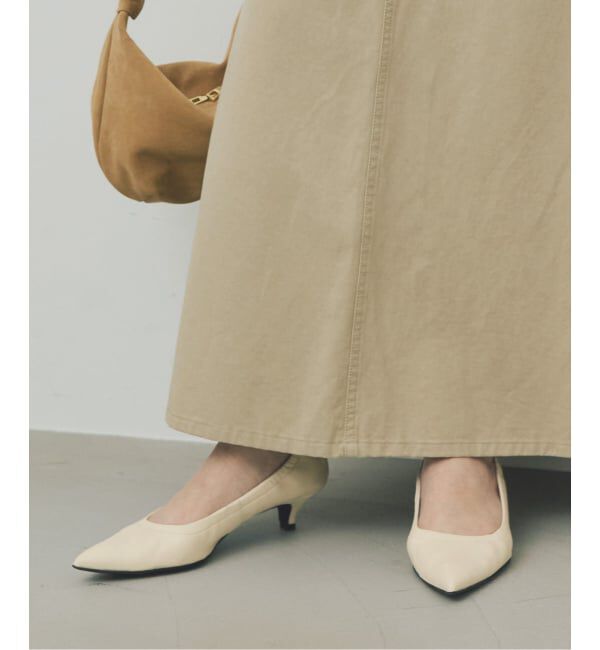 Spick and Span「CORSO ROMA 9 / コルソローマノーヴェ ギャザーパンプス」|パンプス|ナチュラル