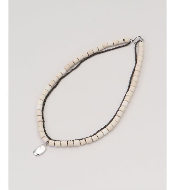 FRAMeWORK「ABOAB/アボアブ ホワイトアガット Wネックレス」|ネックレス|