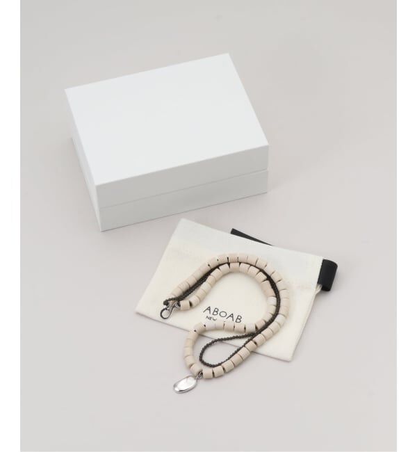 FRAMeWORK「ABOAB/アボアブ ホワイトアガット Wネックレス」|ネックレス|