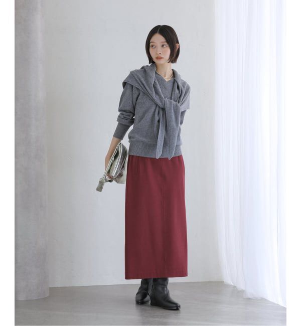  「【洗える】ポケットアイラインスカート」|スカート|
