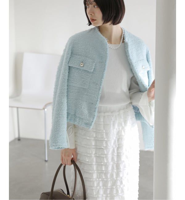  「【洗える】ツイードジャケット」|その他|