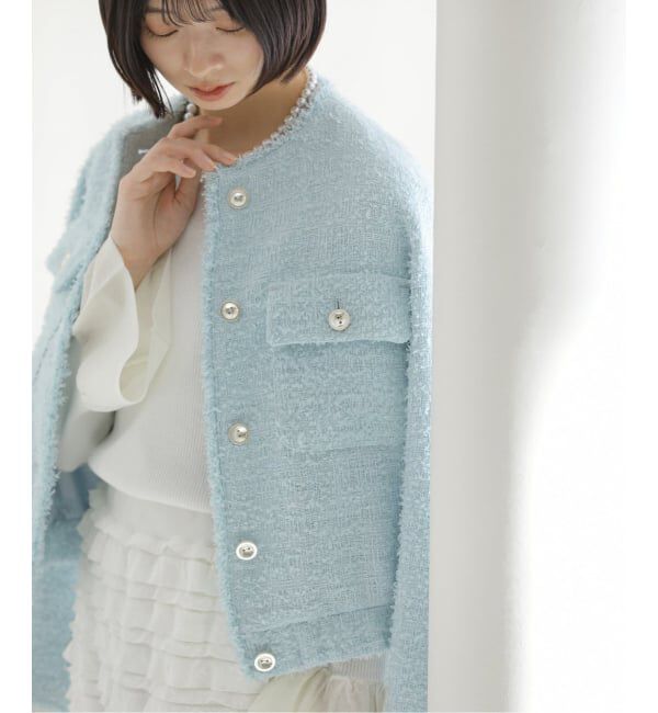  「【洗える】ツイードジャケット」|その他|