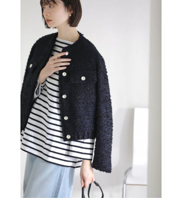  「【洗える】ツイードジャケット」|その他|