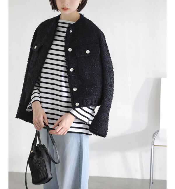  「【洗える】ツイードジャケット」|その他|