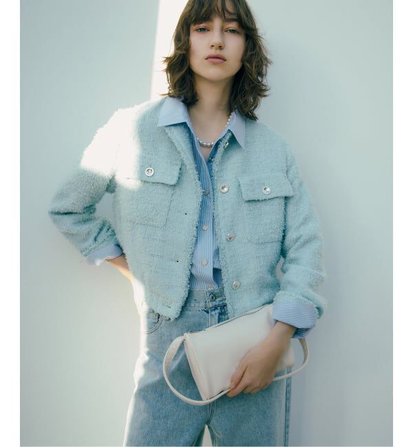  「【洗える】ツイードジャケット」|その他|