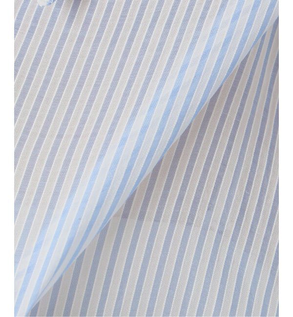  「《予約》【洗える】ストライプシアーギャザーシャツ」|シャツ・ブラウス|