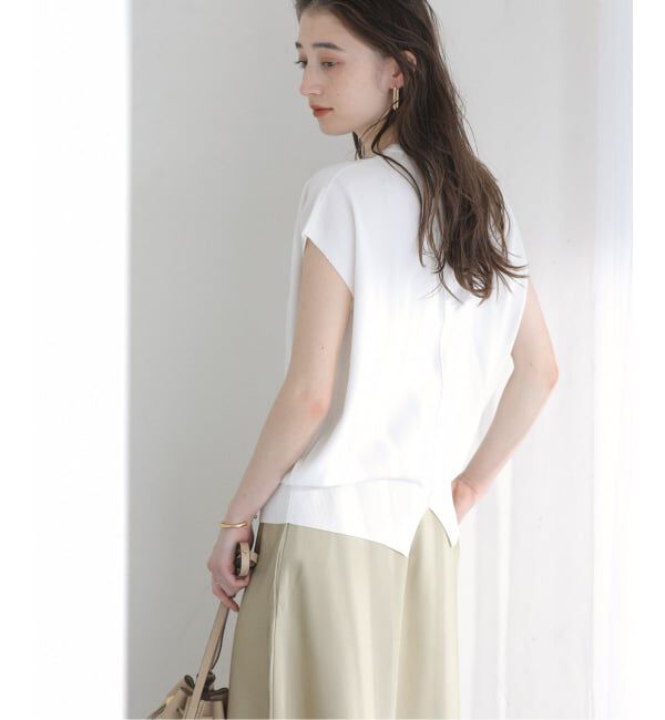  「《予約》【洗える】接触冷感ウォッシャブルフレンチプルオーバー」|ニット・セーター|