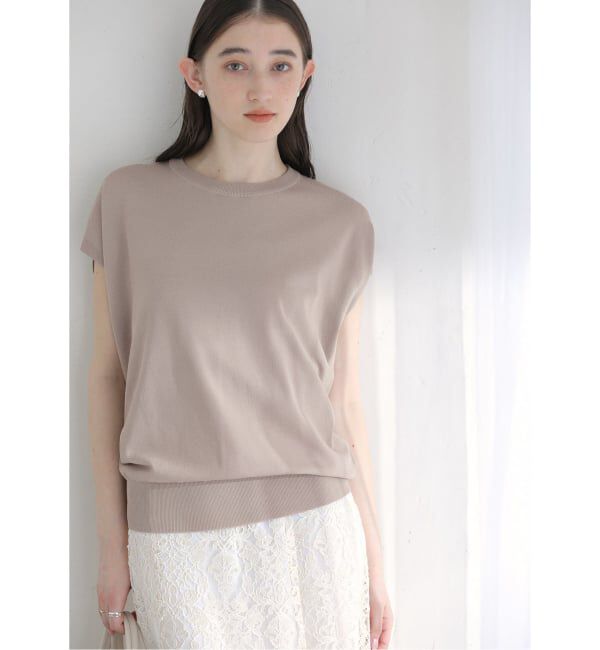  「《予約》【洗える】接触冷感ウォッシャブルフレンチプルオーバー」|ニット・セーター|