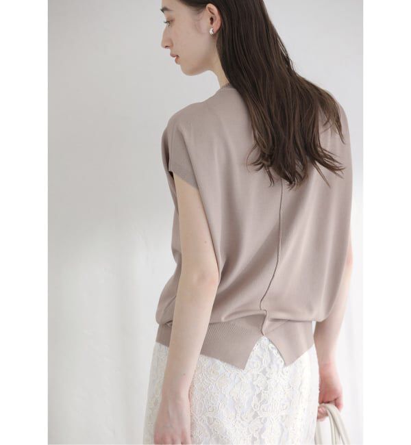  「《予約》【洗える】接触冷感ウォッシャブルフレンチプルオーバー」|ニット・セーター|