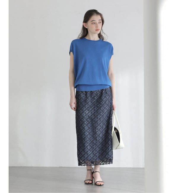  「《予約》【洗える】接触冷感ウォッシャブルフレンチプルオーバー」|ニット・セーター|