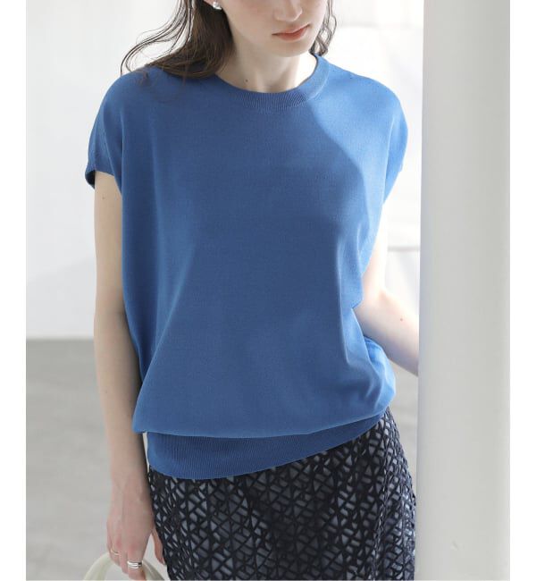  「《予約》【洗える】接触冷感ウォッシャブルフレンチプルオーバー」|ニット・セーター|