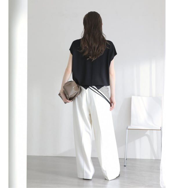  「《予約》【洗える】接触冷感ウォッシャブルフレンチプルオーバー」|ニット・セーター|