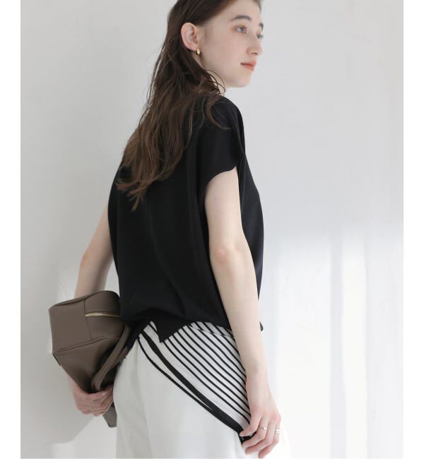  「《予約》【洗える】接触冷感ウォッシャブルフレンチプルオーバー」|ニット・セーター|