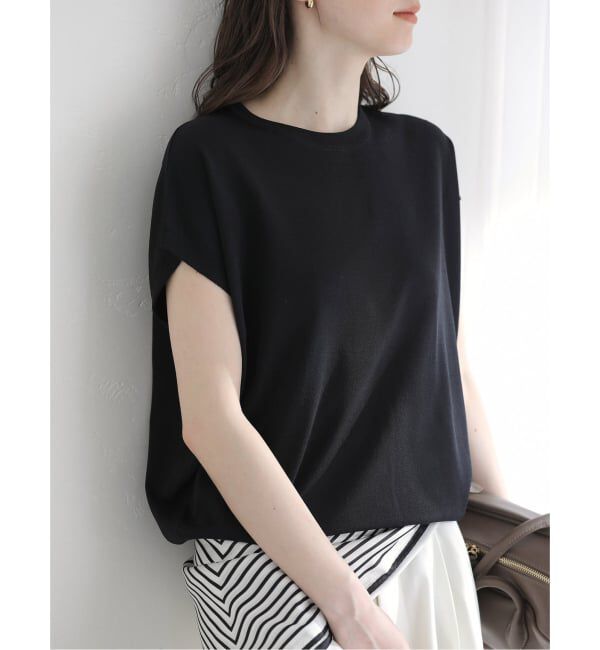  「《予約》【洗える】接触冷感ウォッシャブルフレンチプルオーバー」|ニット・セーター|