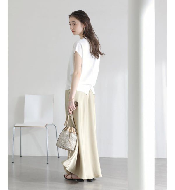  「《予約》【洗える】接触冷感ウォッシャブルフレンチプルオーバー」|ニット・セーター|