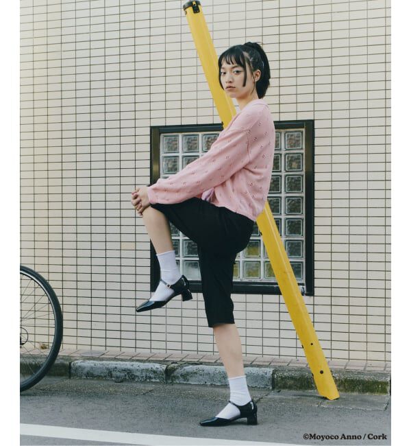  「LE TALON&times;HAPPY MANIA4.5cmスクエアセパレートパンプス」|パンプス|