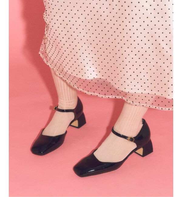  「LE TALON&times;HAPPY MANIA4.5cmスクエアセパレートパンプス」|パンプス|
