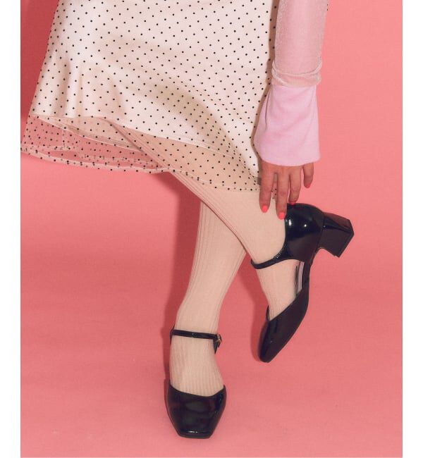  「LE TALON&times;HAPPY MANIA4.5cmスクエアセパレートパンプス」|パンプス|