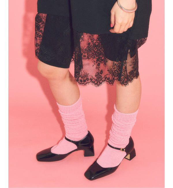  「LE TALON&times;HAPPY MANIA4.5cmスクエアセパレートパンプス」|パンプス|