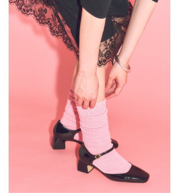  「LE TALON&times;HAPPY MANIA4.5cmスクエアセパレートパンプス」|パンプス|