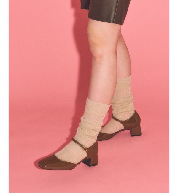  「LE TALON&times;HAPPY MANIA4.5cmスクエアセパレートパンプス」|パンプス|