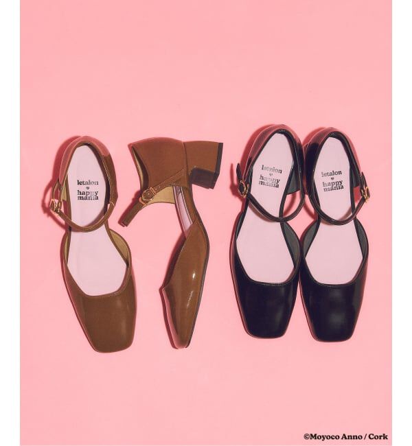  「LE TALON&times;HAPPY MANIA4.5cmスクエアセパレートパンプス」|パンプス|
