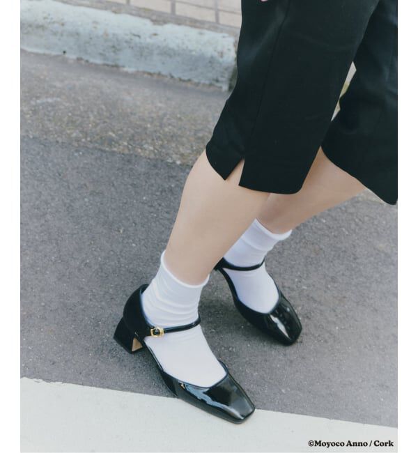  「LE TALON&times;HAPPY MANIA4.5cmスクエアセパレートパンプス」|パンプス|