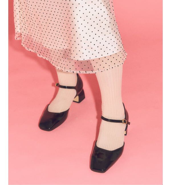  「LE TALON&times;HAPPY MANIA4.5cmスクエアセパレートパンプス」|パンプス|