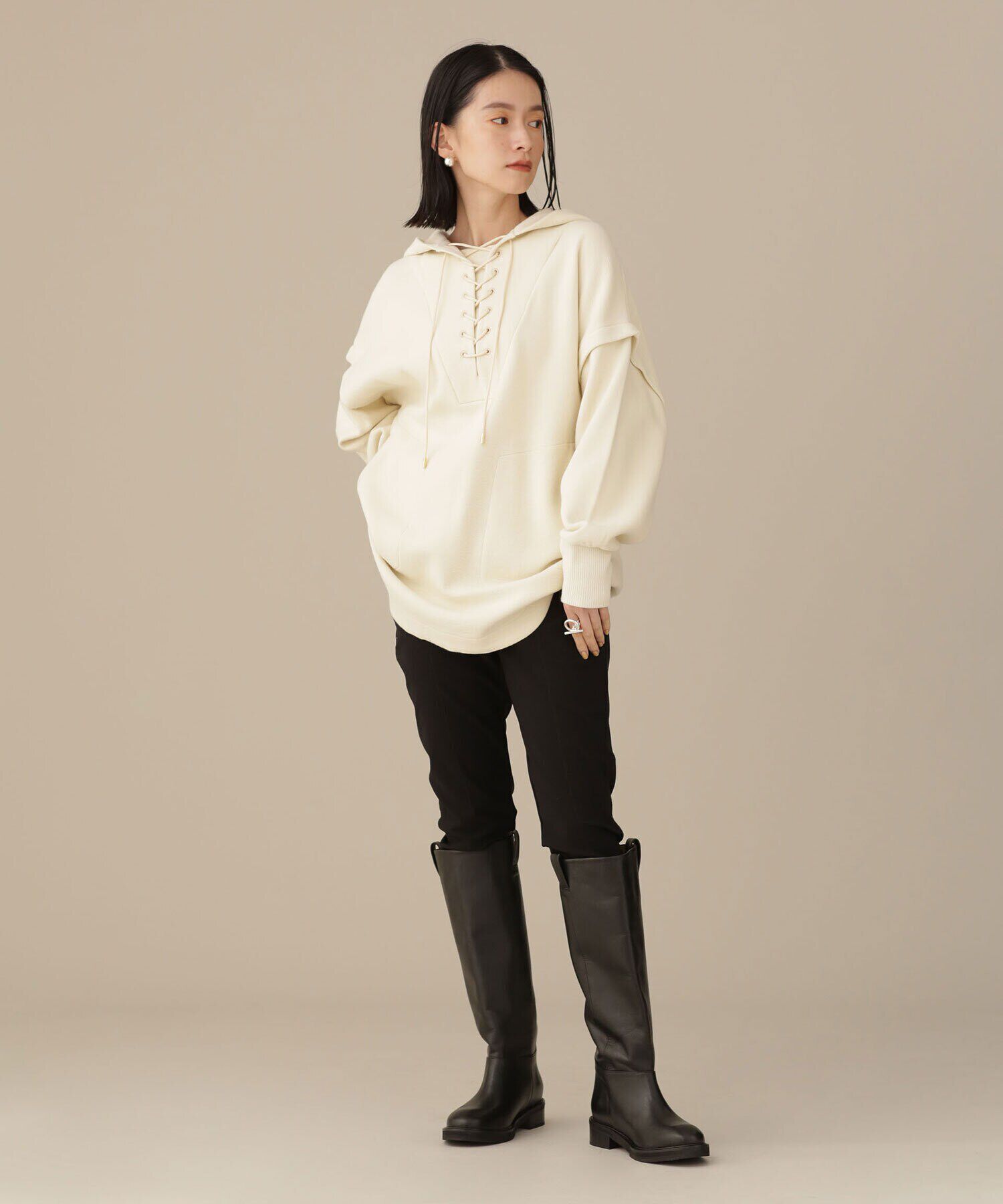 nano･universe「LB.03/トリコットリブセンタープレスカットパンツ」|その他|