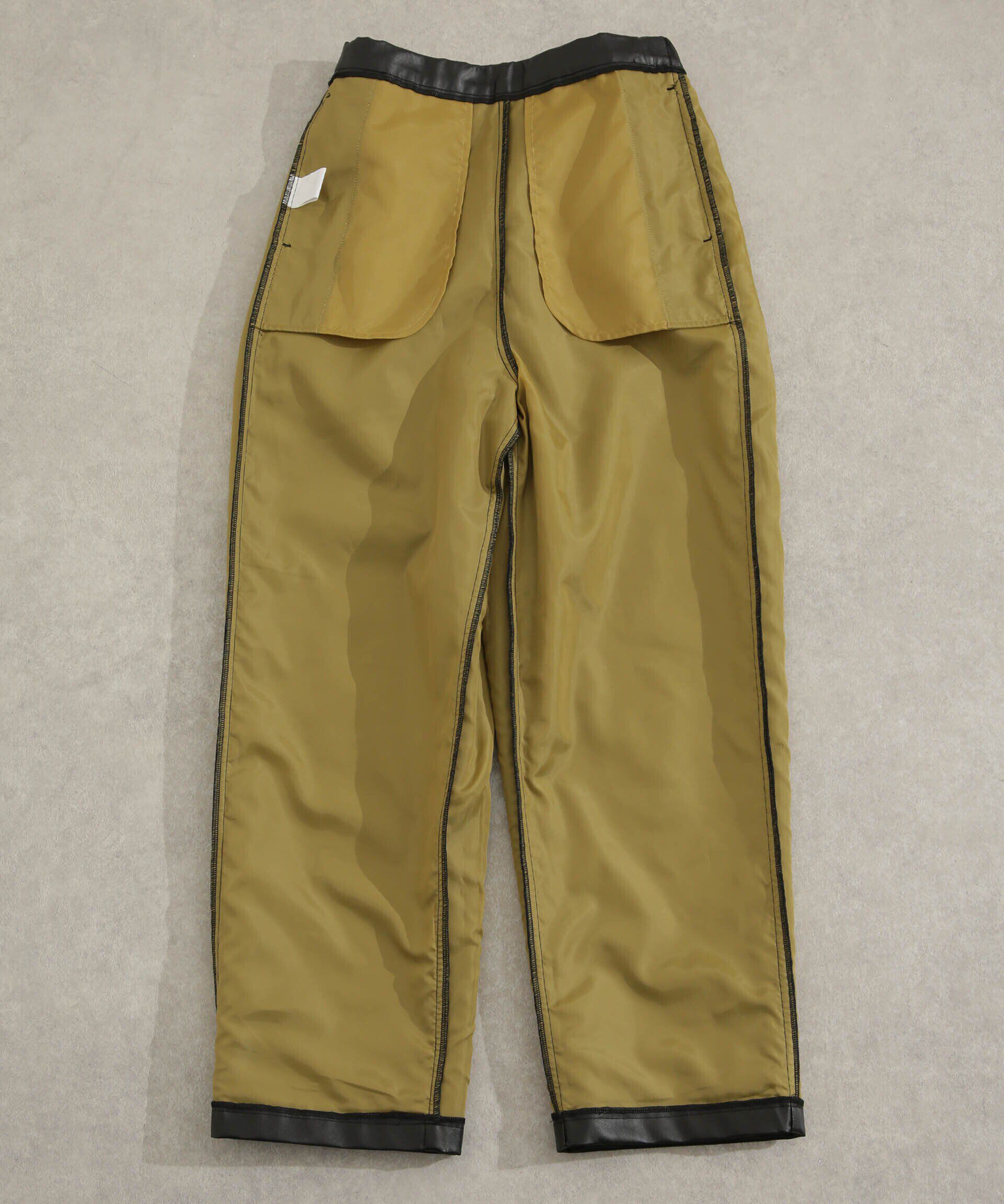 nano･universe「LOGAN/別注フェイクレザー イージーパンツ」|その他|