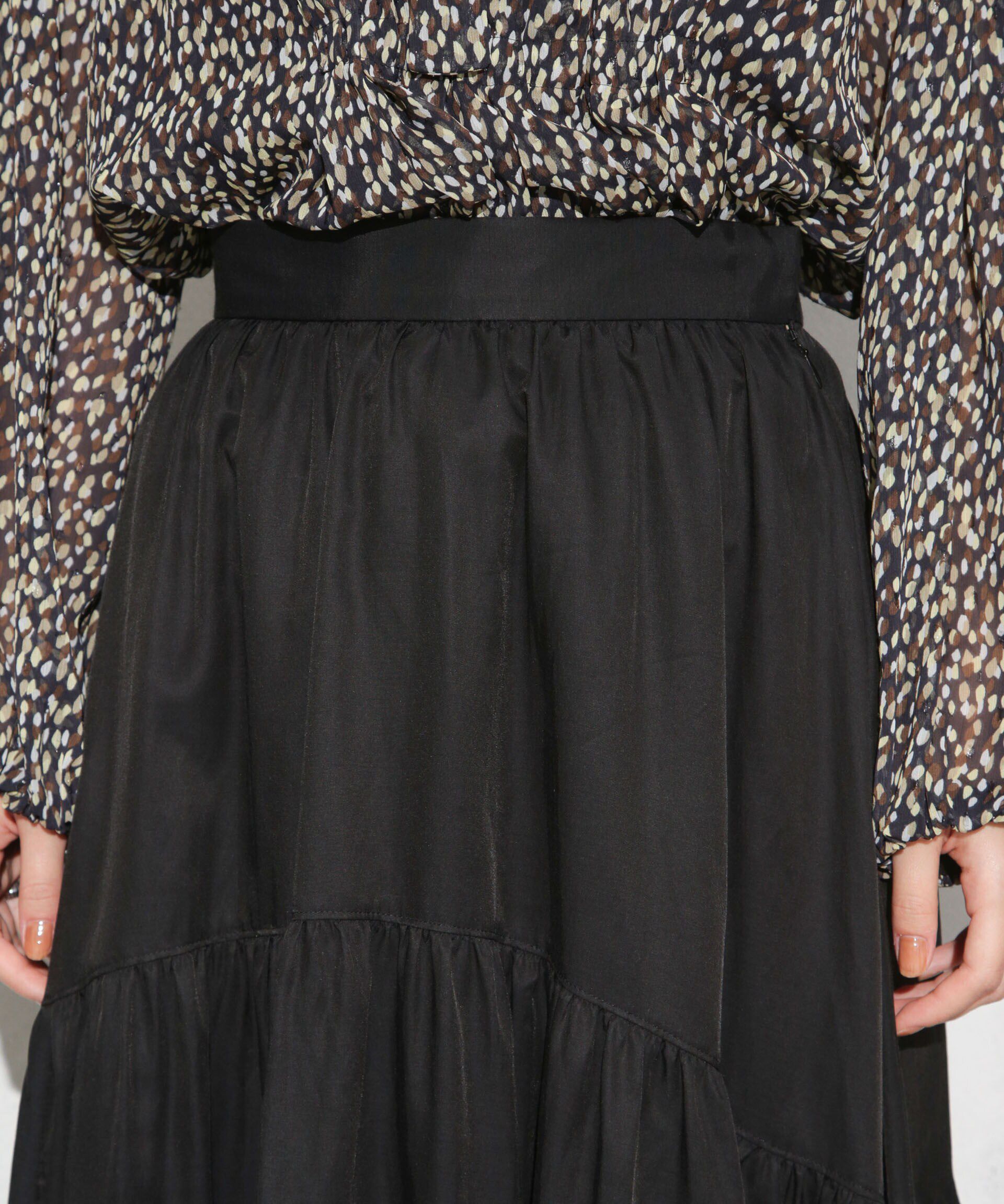 nano･universe「キュプラコットン ギャザースカート(セットアップ可)」|スカート|