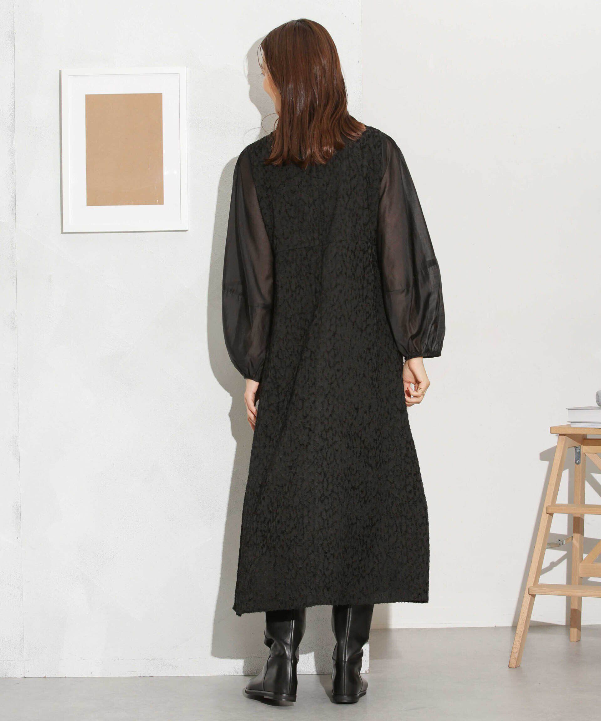 nano･universe「カットジャカード切替ワンピース」|ワンピース|