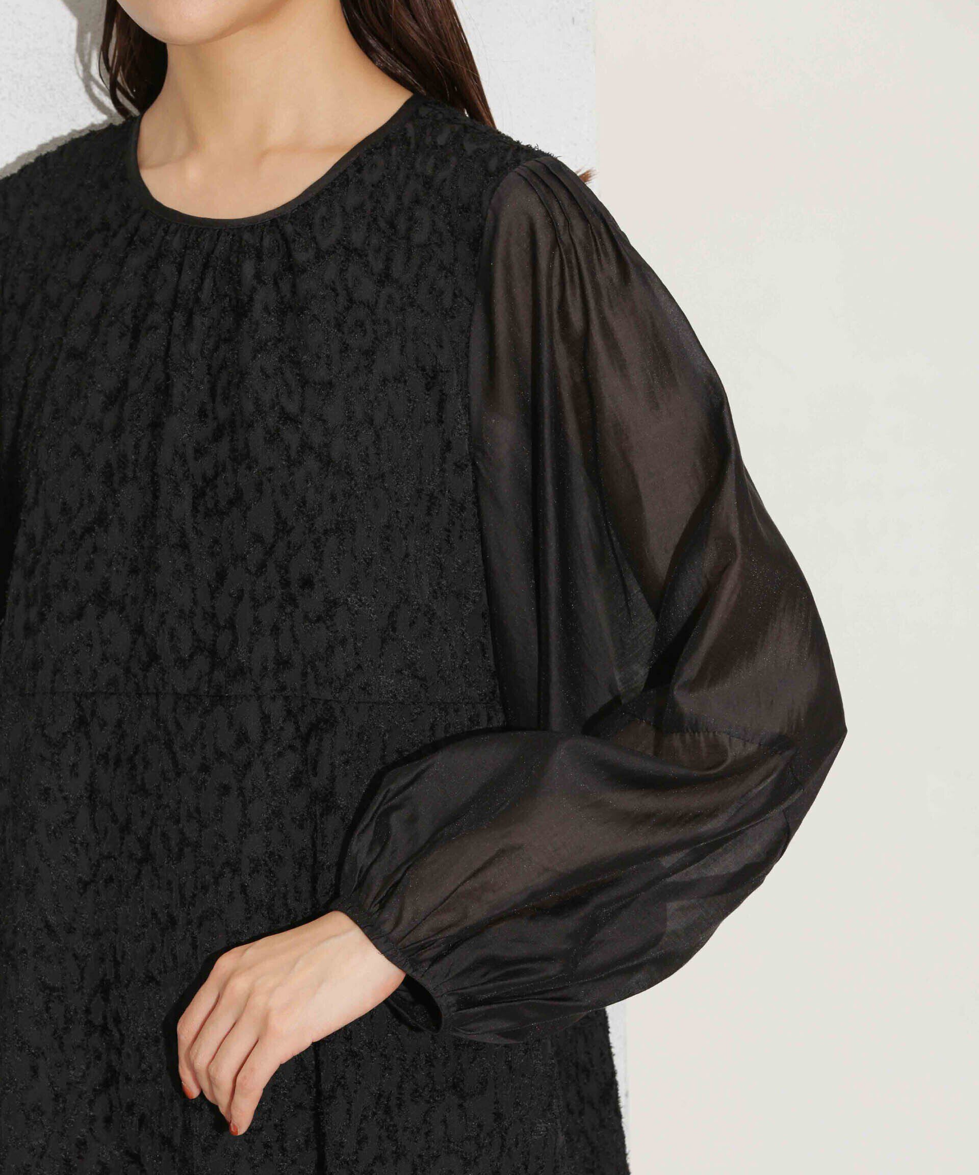 nano･universe「カットジャカード切替ワンピース」|ワンピース|