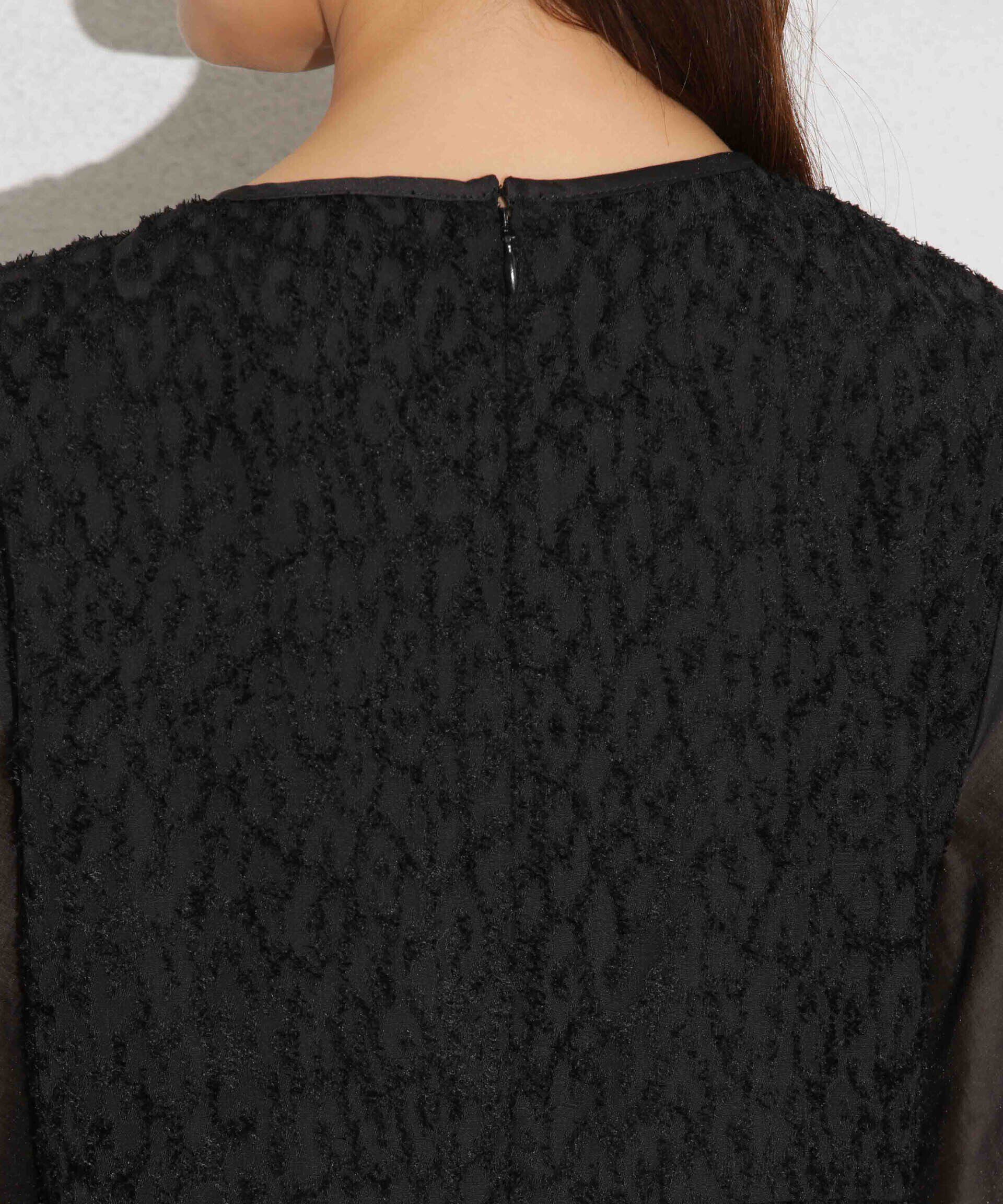 nano･universe「カットジャカード切替ワンピース」|ワンピース|