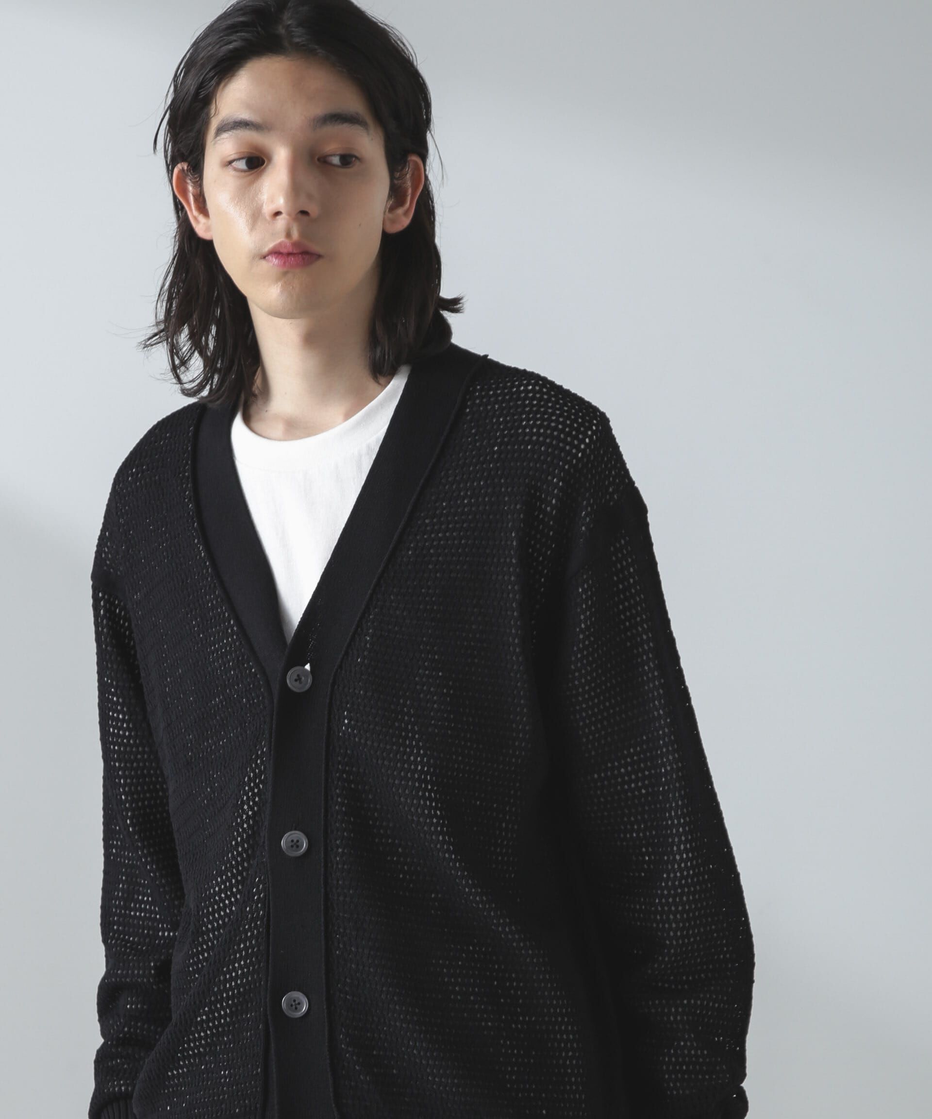 nano･universe「ギマアイレットボクシーニットカーディガン」|ニット・セーター|