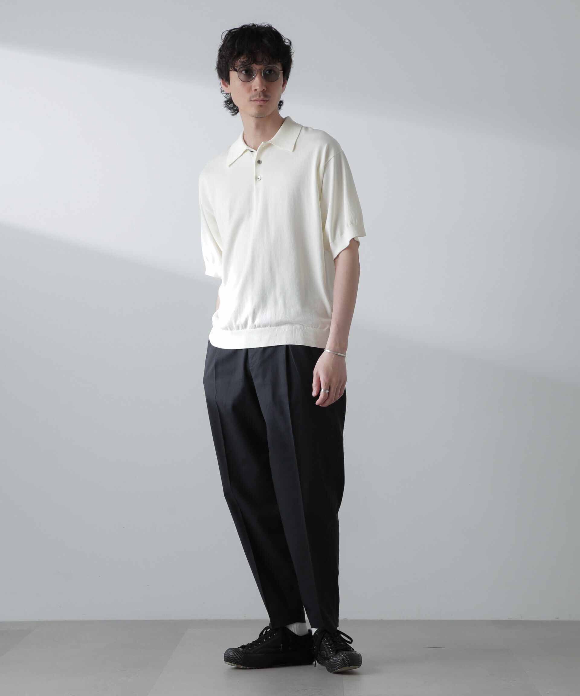 nano･universe「サイドシャーリング リネンパンツ」|チノ|