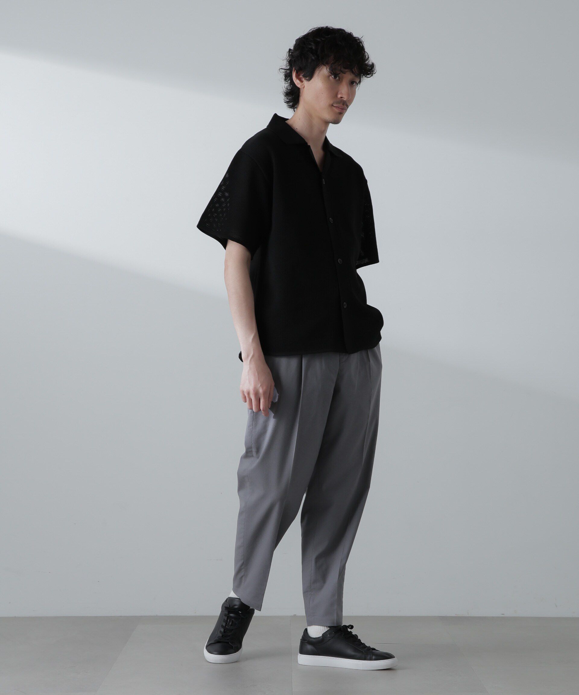 nano･universe「サイドシャーリング リネンパンツ」|チノ|