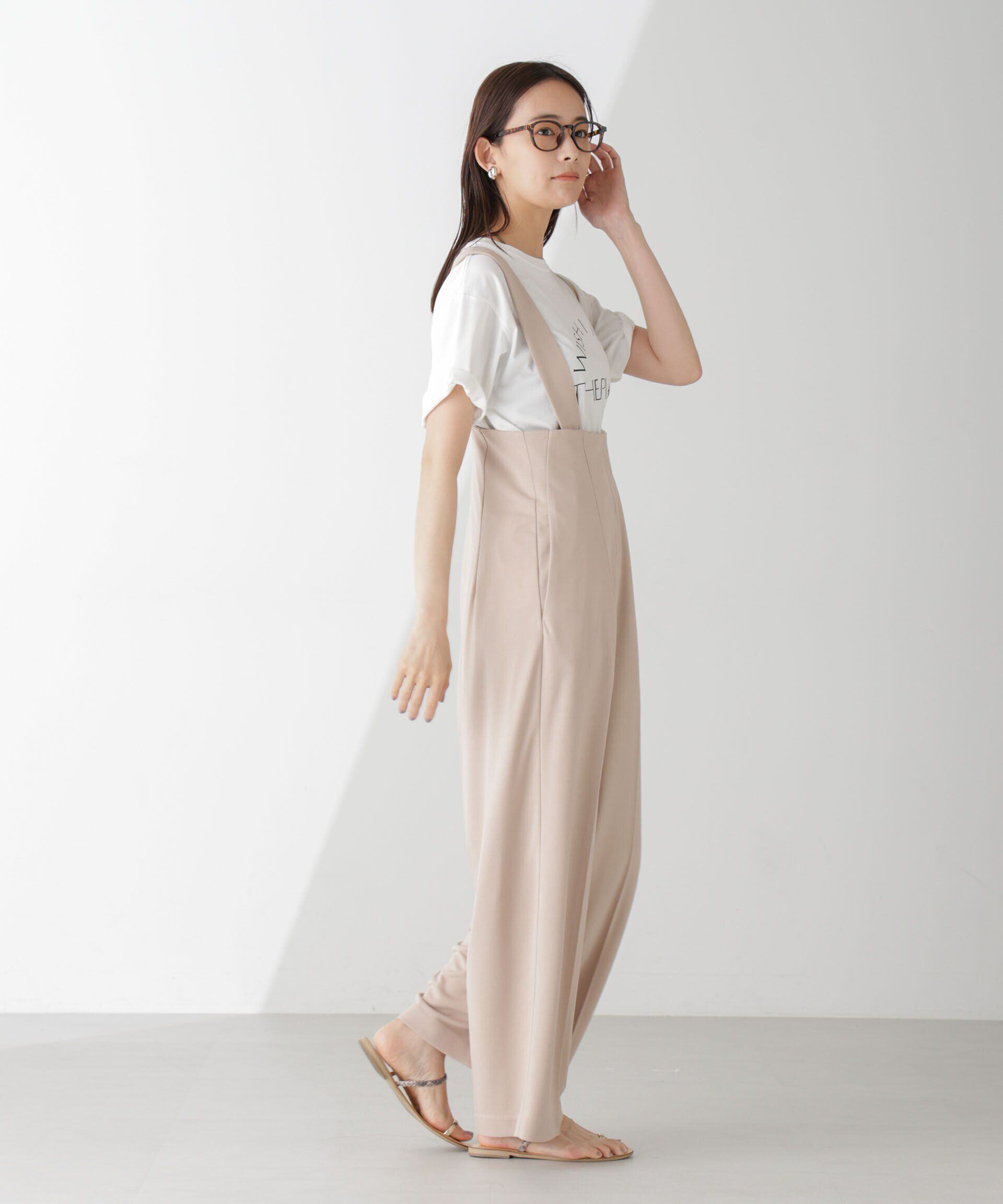 nano･universe「サス付きハイウエストパンツ」|ワンピース|