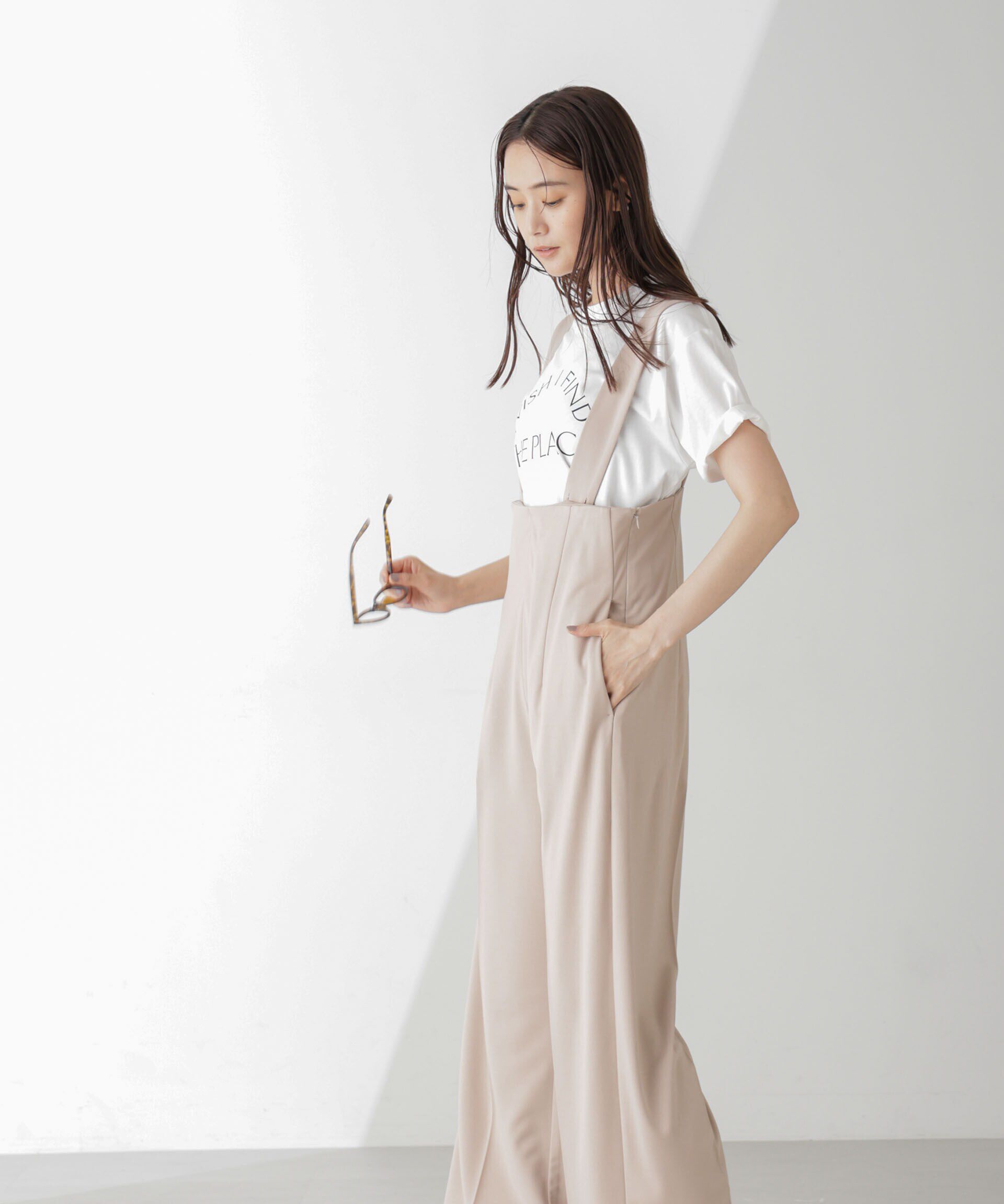 nano･universe「サス付きハイウエストパンツ」|ワンピース|