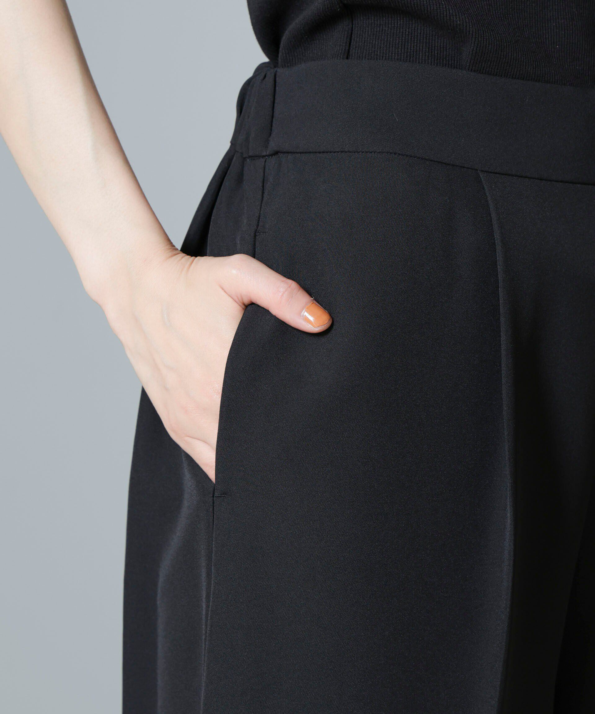 nano･universe「troisiemechaco/TULLE DOUBLECLOTH セットアップパンツ」|スーツ|