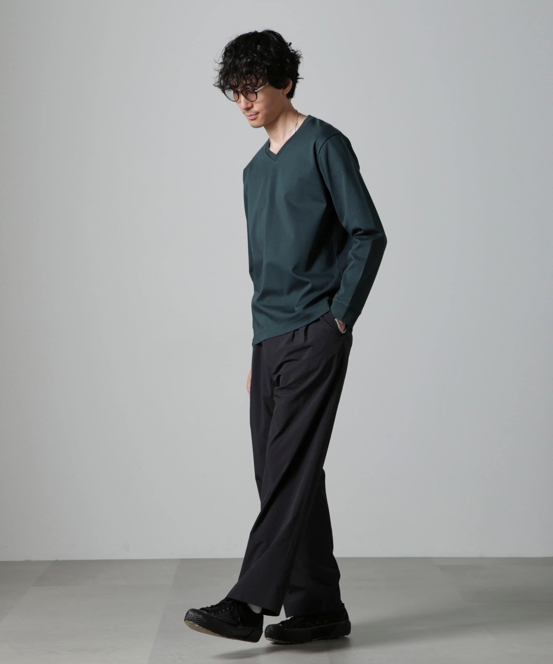 nano･universe「アンチスメルＶネックTシャツ 長袖」|Tシャツ・カットソー|